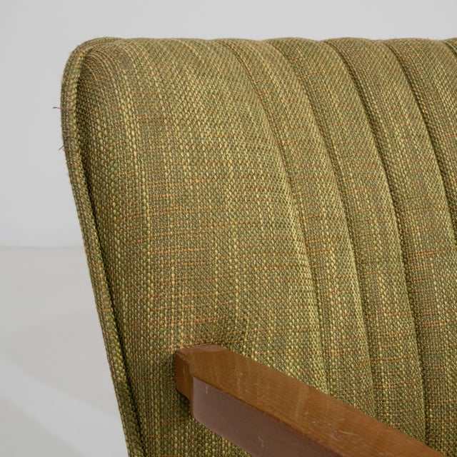 Modern Pair of Mid-Century Modern Upholstered Armchairs, Antique, Denmark, 20th Century For Sale - Image 3 of 13