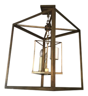 Osbourne Lantern in Gilded Iron