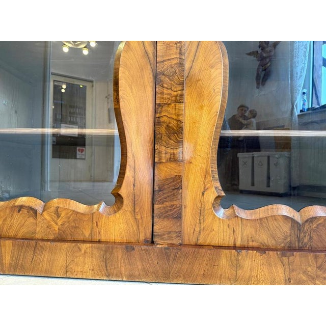 Biedermeier Display Cabinet in Walnut For Sale - Image 18 of 18