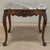 Early 20th Century Antique French Régence Style Carved Oak Sainte Anne Marble End Table For Sale - Image 5 of 18