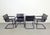 Mid-Century Modern Bauhaus Leather B34 Armchairs by Mart Stam & Marcel Breuer for Fasem, Italy, 1980, Set of 4 For Sale - Image 6 of 11