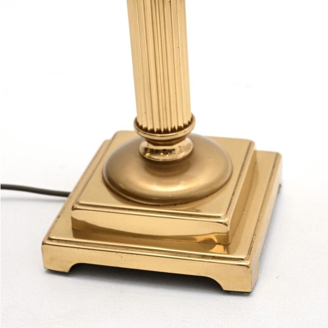 Cream Neo-Classical Brass Table Lamps, 1960s, Set of 2 For Sale - Image 8 of 10