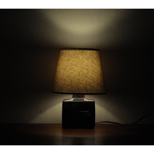 Glazed Stoneware Table Lamp from Désirée Stentøj, Denmark, 1970s For Sale - Image 11 of 12