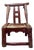 Late 19th Century Qing Dynasty Child’s Chair W/ Heavy Chipping For Sale