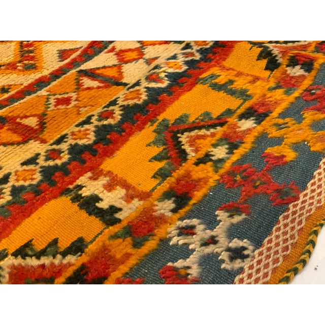 Textile Vintage Moroccan Rug 4'4'' X 11'8'' For Sale - Image 7 of 10