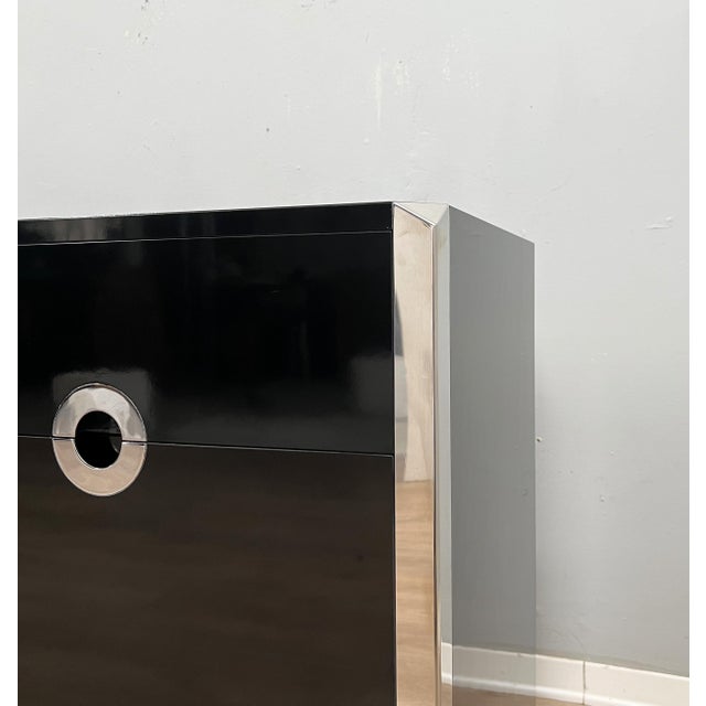 Wood Vintage Lacquered Sideboard Cabinet by Mario Sabot, 1970s For Sale - Image 7 of 10