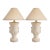 Air of Bon Art 1989 Neoclassical Plaster Urn Table Lamps - a Pair For Sale