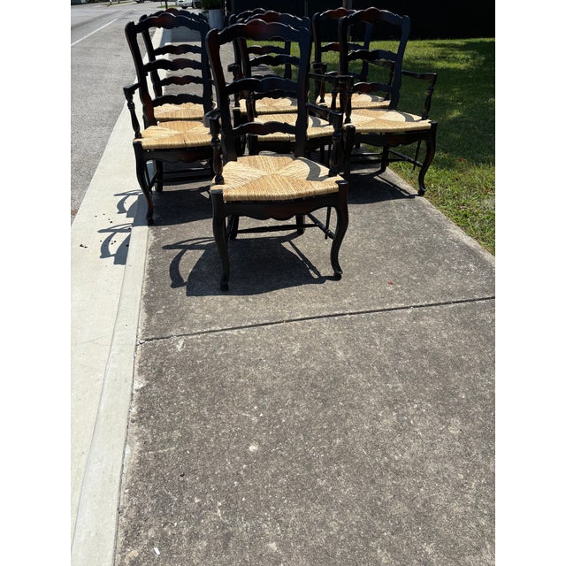 1990s 1990s French Style Chairs - Set of 7 For Sale - Image 5 of 6