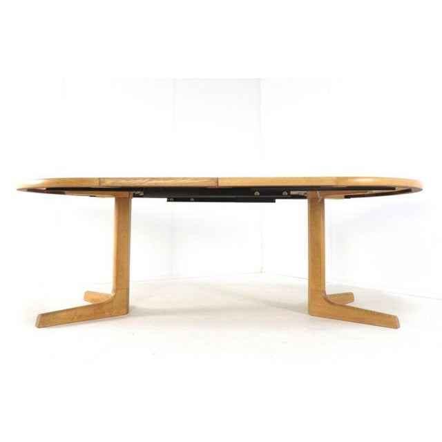 Round Extendable Oak Nordenskov Dining Table For Sale - Image 10 of 16