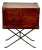 Campaign Style Lift-Top Writing Chest on Folding Iron Stand | Mid-Century British Colonial For Sale