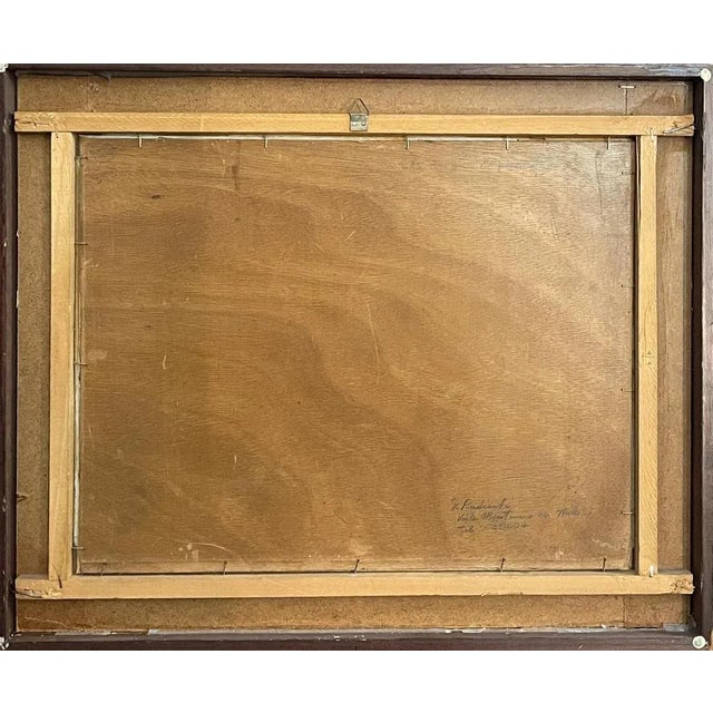 G. Radicati, Country Landscape, 20th Century, Oil Painting on Panel For Sale - Image 6 of 7