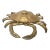 Late 20th Century Vintage Extra Large Brass Crab Figure Box, With Baby Crab on Back For Sale