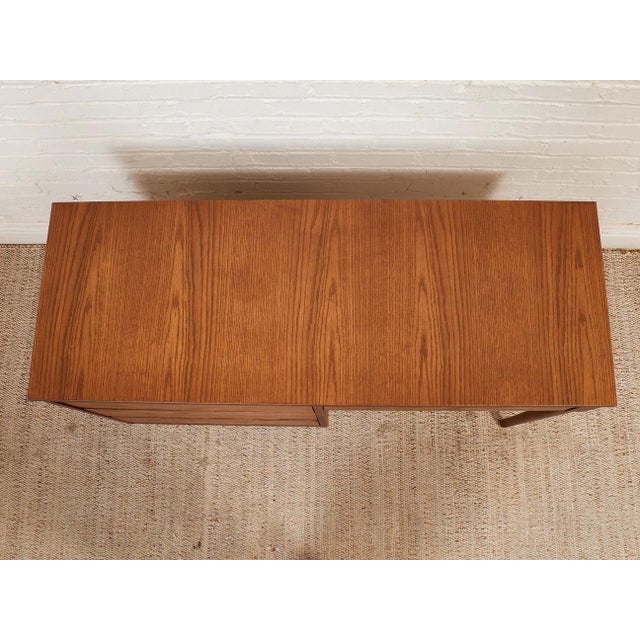 Mid 20th Century Oak Writing Desk For Sale - Image 4 of 10
