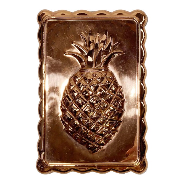 Vintage Copper Pineapple Mold For Sale