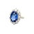 A striking ring certified by GIA Laboratory originating from Sri Lanka and no-heat treatment! It features an oval blue...