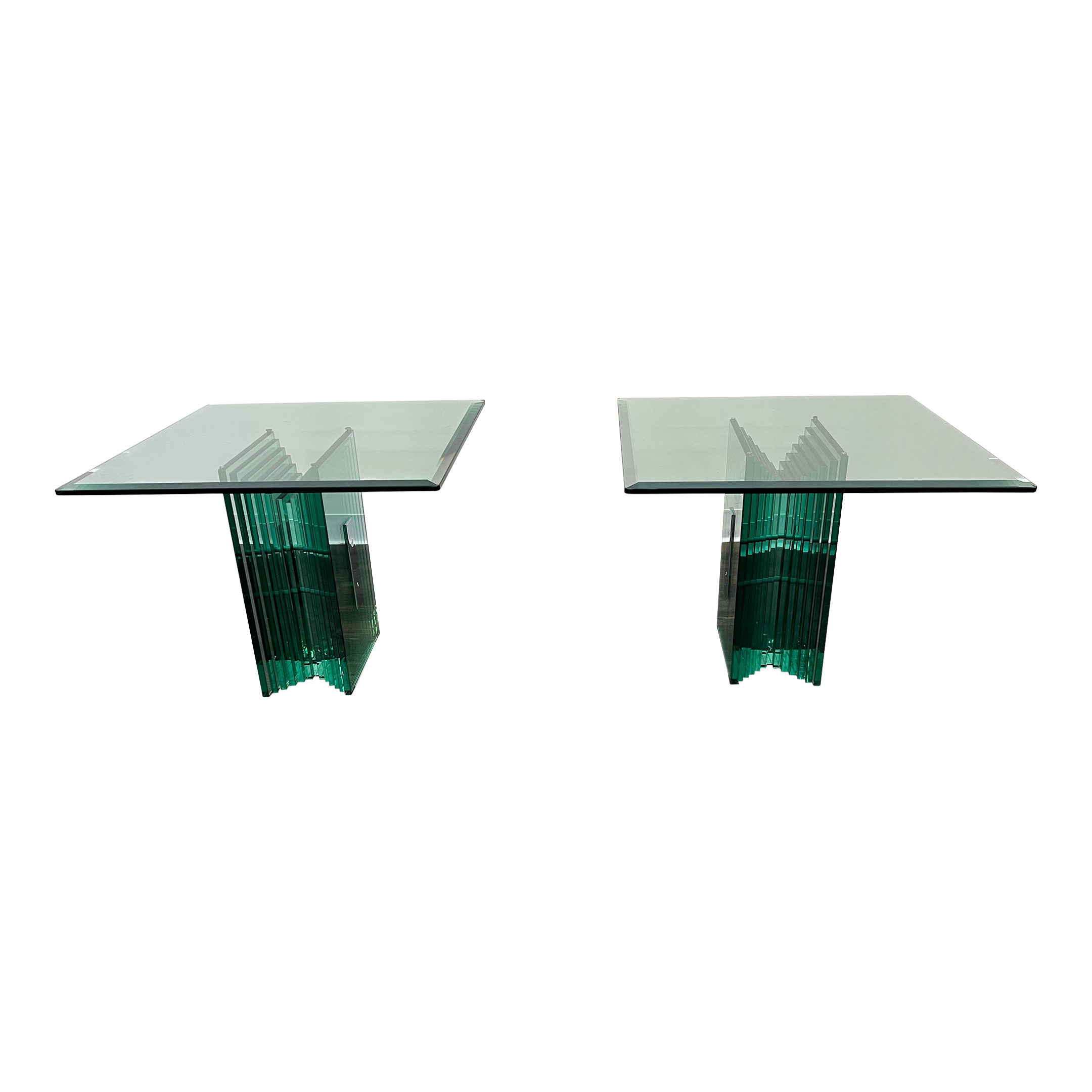 Reflex Angelo Emerald City Sidetable From Italy, a Pair - image 0