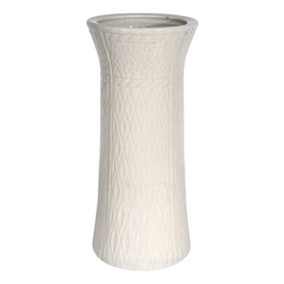 Early 20th Century McCoy Pottery Stoneware Floor Vase Flour Pot For Sale