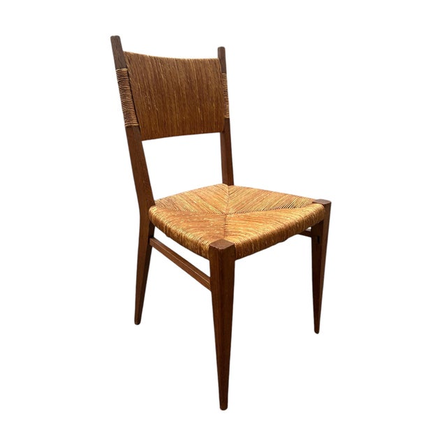 Set of Straw Chairs by Marcel Gascoin, 1950s For Sale - Image 12 of 12