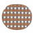 Wood Ballito 30 in. Seat Height Oval Rattan Bar Stool with Footrest, French White, Orange & Brown For Sale - Image 7 of 8