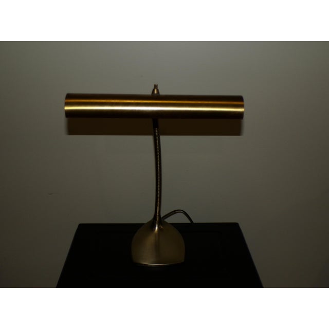 Laurel Lamp Company Vintage Mid Century Laurel Lamp Co. Brass Goose Neck Desk Table Lamp Task Light For Sale - Image 4 of 14