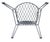 Modernist 3 Piece Iron Patio Furniture Set With Rose Pattern For Sale - Image 9 of 15