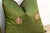 Pair of Morya Green Zardozi Pillows For Sale - Image 4 of 6