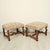 A good pair of Louis XIV–style walnut benches, custom made circa 1970.