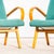 1960s Teal Armchair with Maze Effect, 1960s For Sale - Image 5 of 9