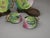19th Century Pair, Qing Dynasty Chinese Canton Enamel 'Peach' Cups and Saucers For Sale - Image 5 of 6