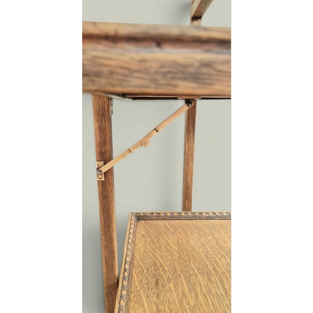 Late 19th Century Folding Dumbwaiter in Oak For Sale - Image 5 of 18