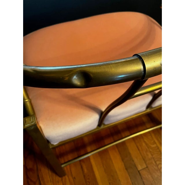 Metal 1960s Mastercraft Brass Empress Chair For Sale - Image 7 of 7