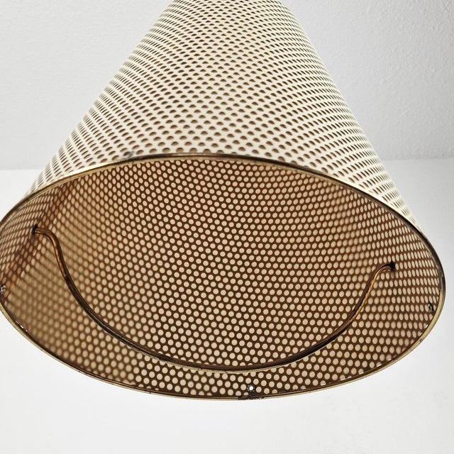 Pendant Lamp in Brass and Perforated Sheet Metal from Erco, 1960s For Sale - Image 16 of 18