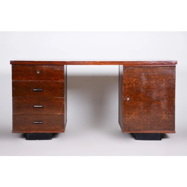 Art Deco Writing Desk by Jindřich Halabala, 1930s For Sale - Image 3 of 14
