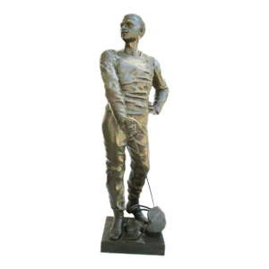 Luca Marassi Fencer Bronze Sculpture