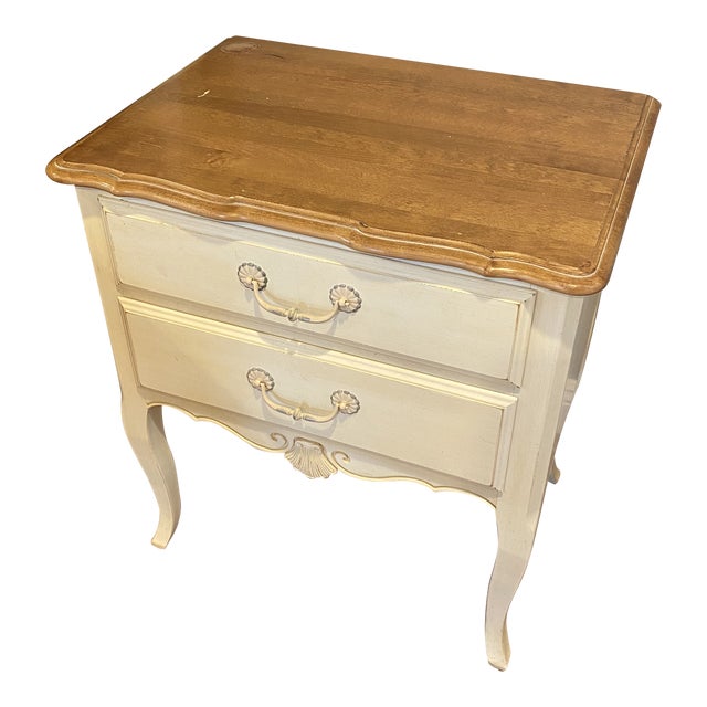 Ethan Allen 2 Drawer French Country Nightstand Chairish