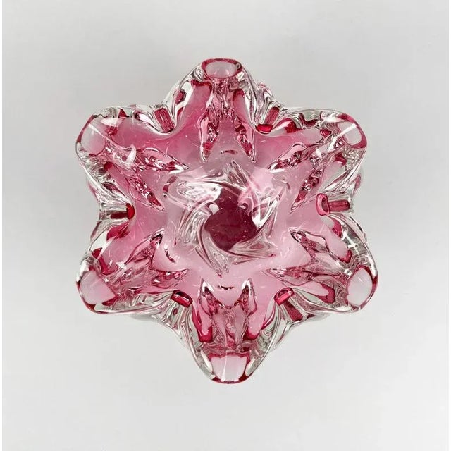 Art Glass Bowl attributed to Josef Hospodka for Chribska Glassworks, Former Czechoslovakia, 1960s For Sale - Image 3 of 9