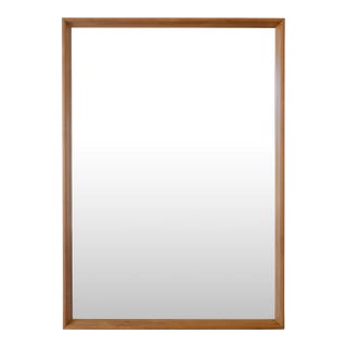 Mid Century Modern Heywood Wakefield Sculpted Wall Mirror For Sale