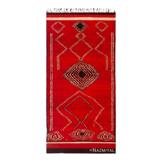 Nazmiyal Collection Vintage Moroccan Gallery Tribal Rug For Sale