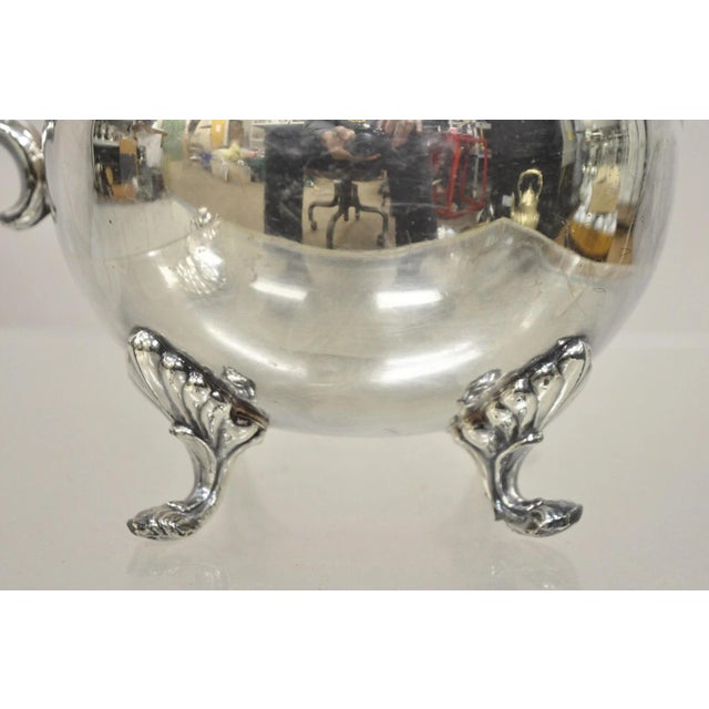 Mid 20th Century Vintage Fb Rogers "Georgetown" Victorian Bulbous Silver Plated Water Pitcher For Sale - Image 5 of 11