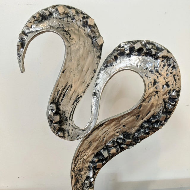 1970s Abstract Brutalist Cast Aluminum Sculpture For Sale In Los Angeles - Image 6 of 11
