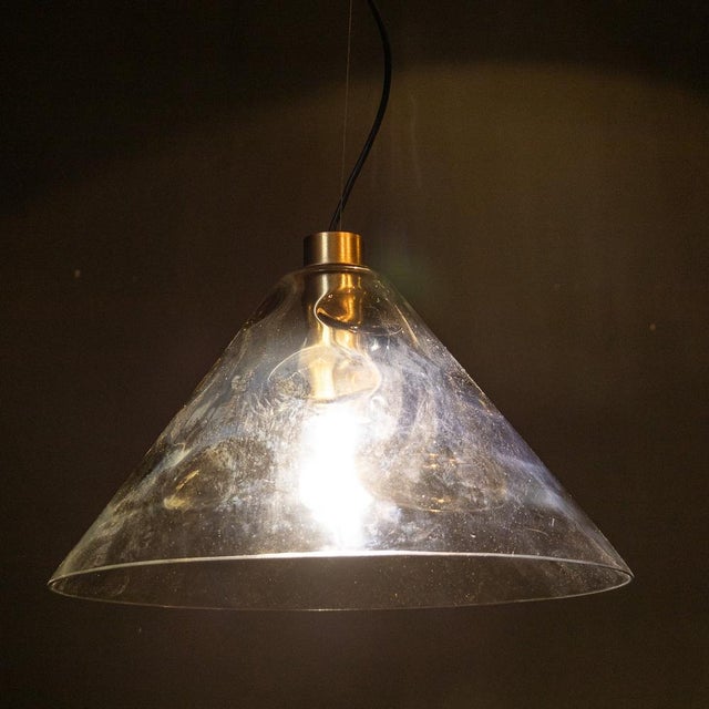 20th Century Italian Murano Glass Polka Dot Pendant Light, 1970s For Sale - Image 4 of 10