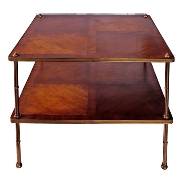 Side Table - Beacon Hill Mahogany and Brass For Sale