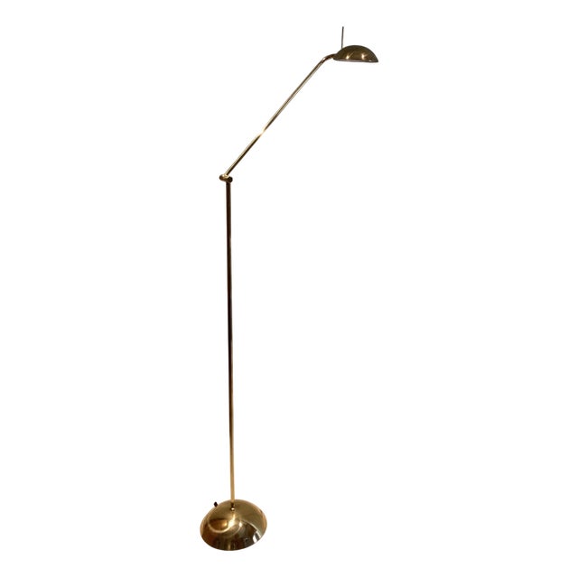 Minimalistic Brass Floor Lamp from Temde, 1980s For Sale