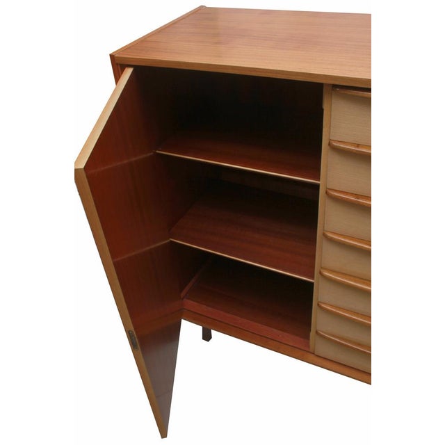 Vintage Two-Tone Chest of Drawers in Walnut, 1955 For Sale - Image 12 of 13