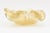 Glass Vintage Murano Gold Aventurine Glass Flower Glass Bowl With Stem, 1950's For Sale - Image 7 of 11