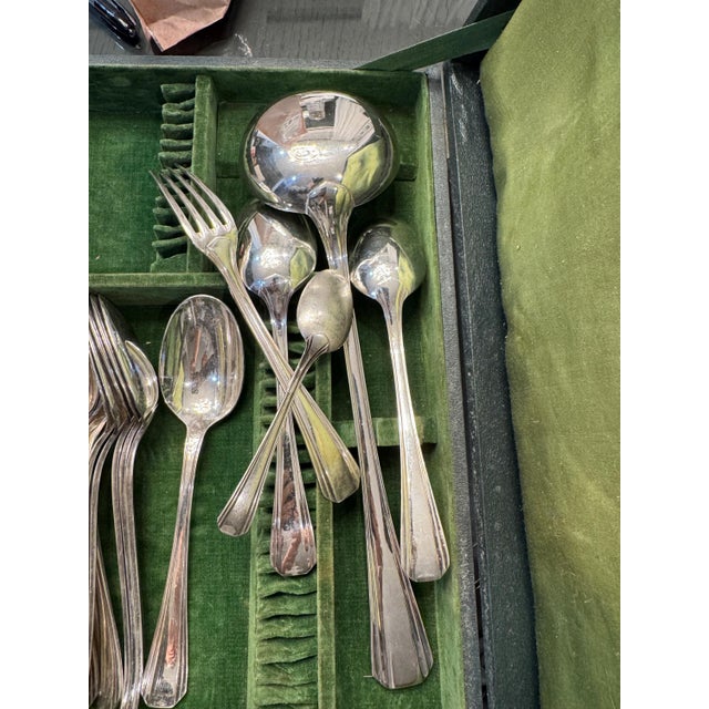 Metal Vintage Christofle Silver Plate Cutlery - Set of 36 Piece For Sale - Image 7 of 13