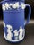 Wedgwood Antique Wedgwood Jasperware Dark Blue Jug Pitcher 1891-1908 For Sale - Image 4 of 12