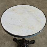 French 19th Century 20-Inch Marble Top Bistro Table For Sale - Image 4 of 10