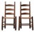 A Pair of American Ladder Back Chairs, 19th Century For Sale