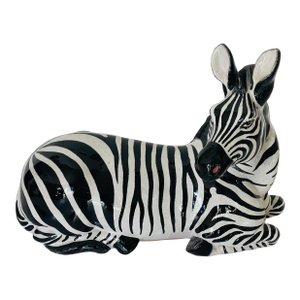 Vintage Italian Terracotta Zebra Sculpture